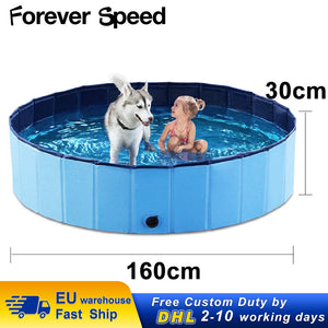 Dog Pool Foldable Pet Swimming Pool Pet Cat Bath Tub Bathtub Pet Collapsible Bathing Pools for Medium Large Dogs